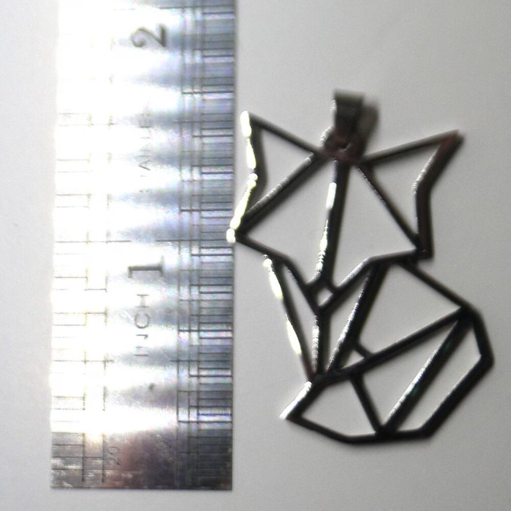 Origami Fox Necklace - Picture 2 of 2